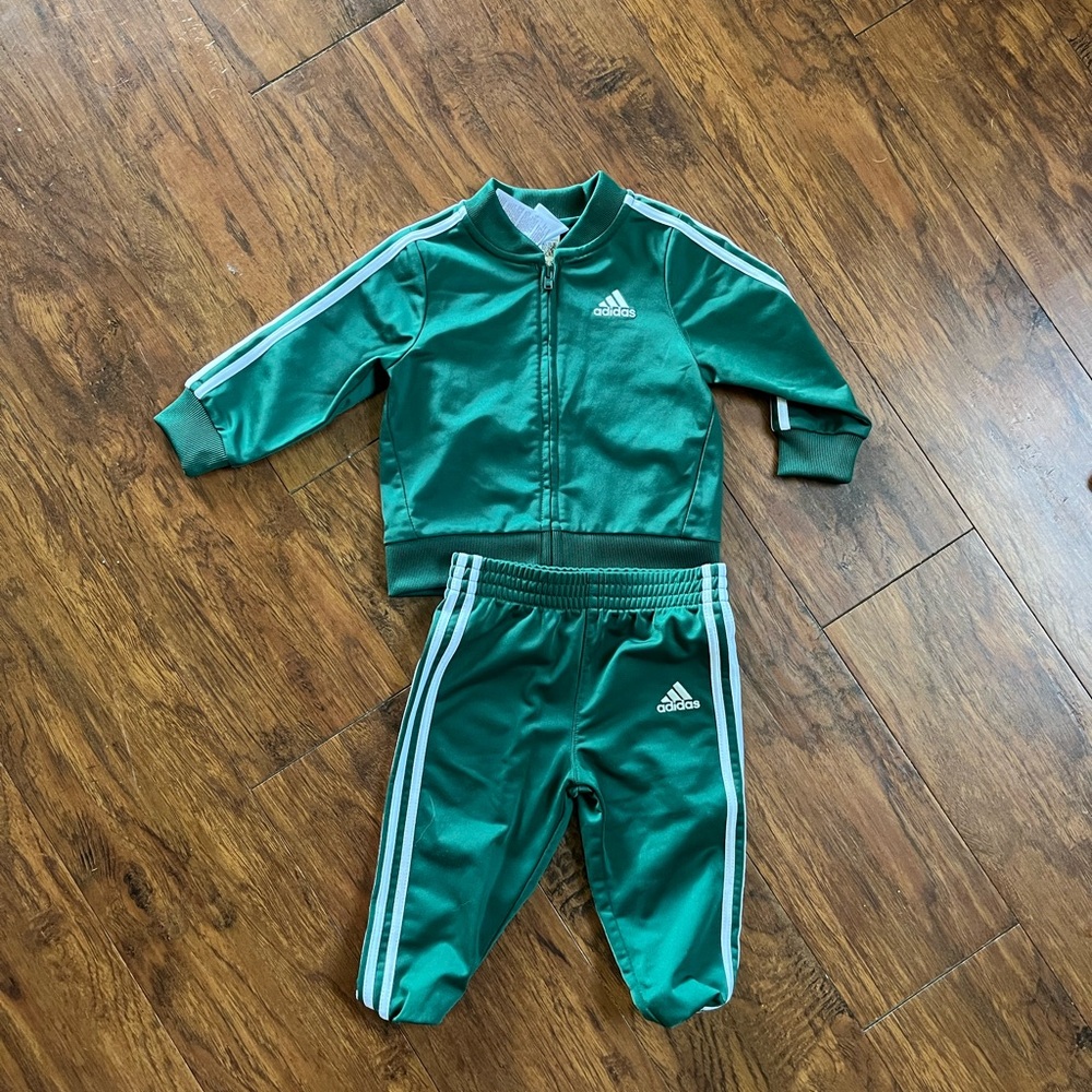 Adidas Green Tracksuit for Kids